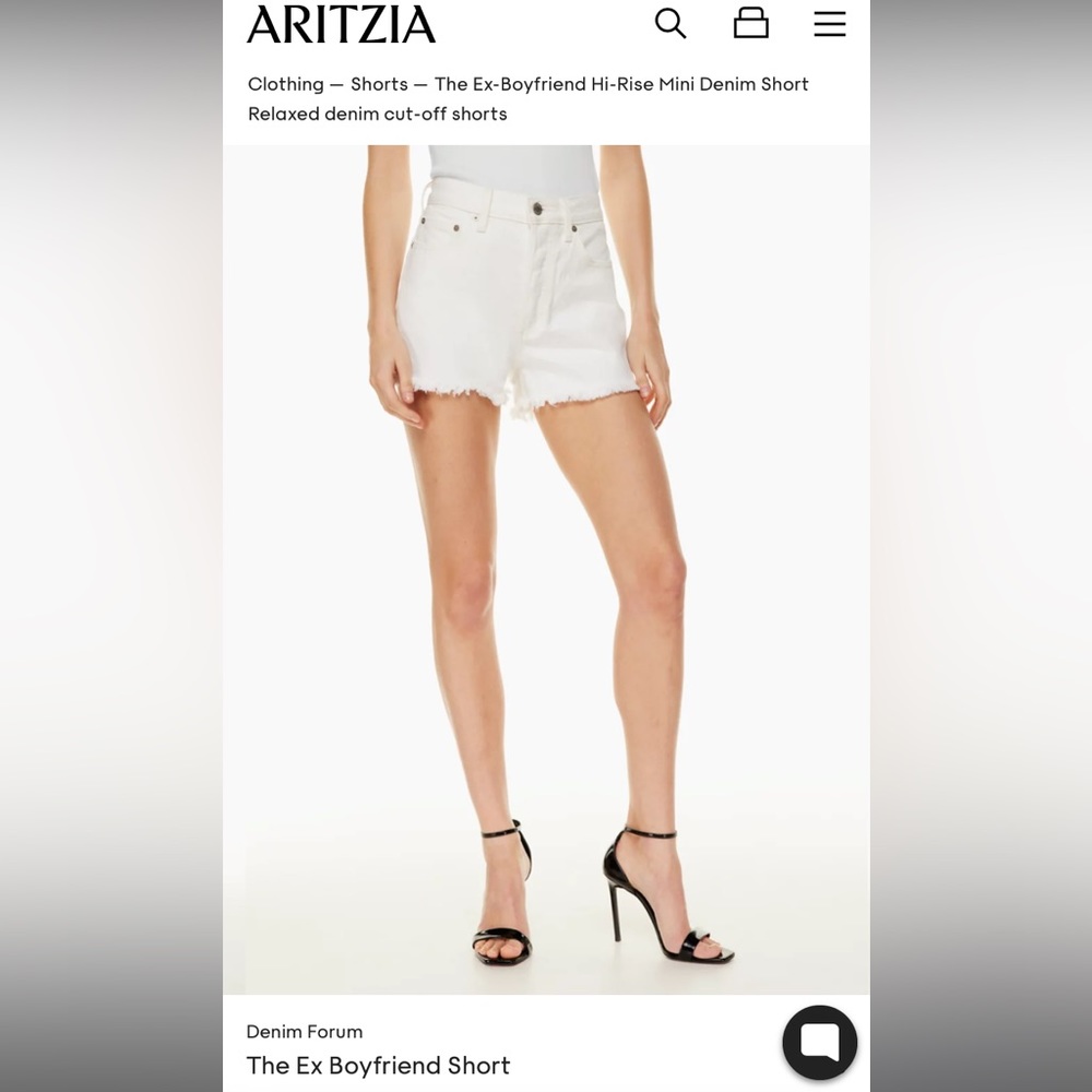Aritzia Denim Forum The Ex Boyfriend Shorts
